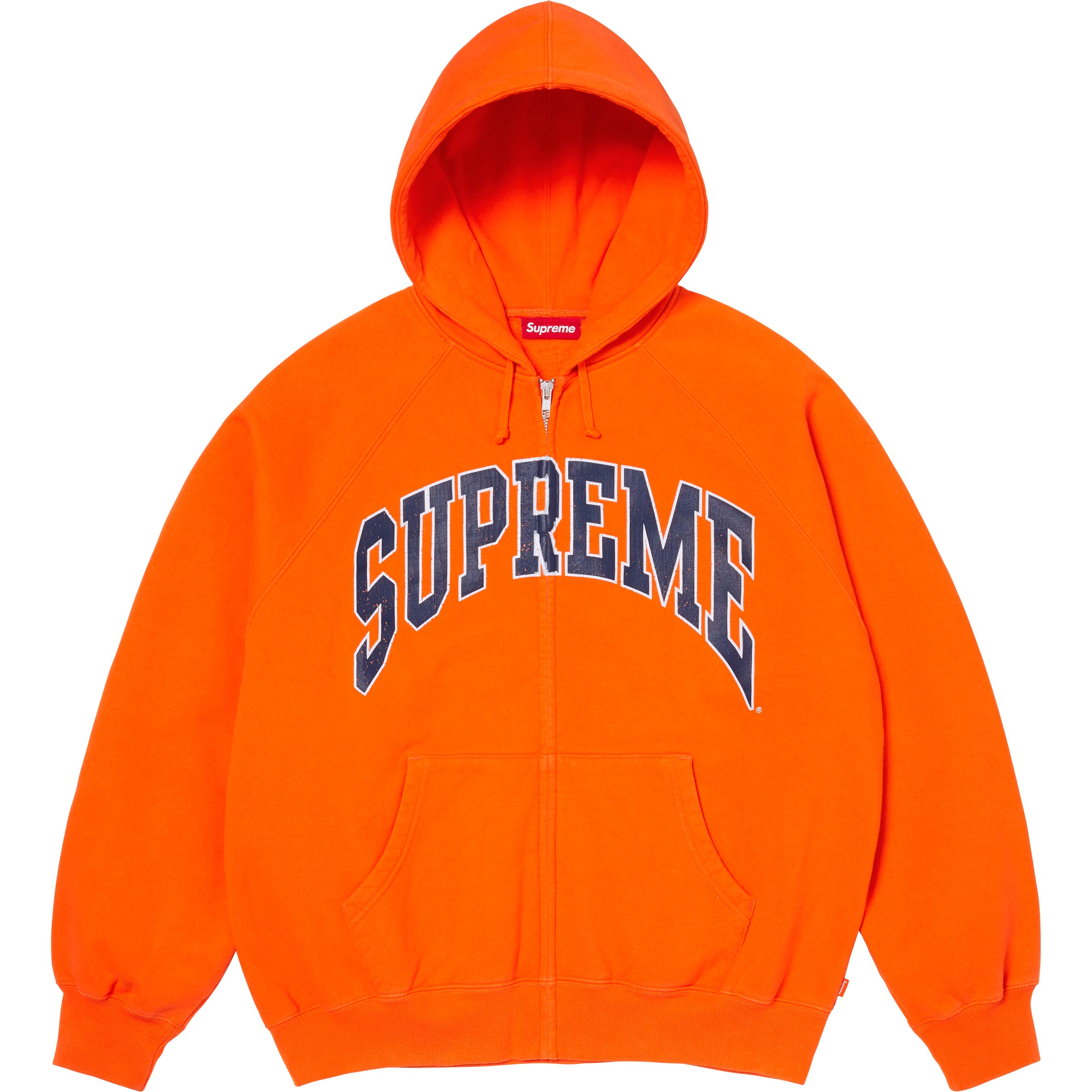 Cracked Raglan Zip Up Hooded Sweatshirt view 14